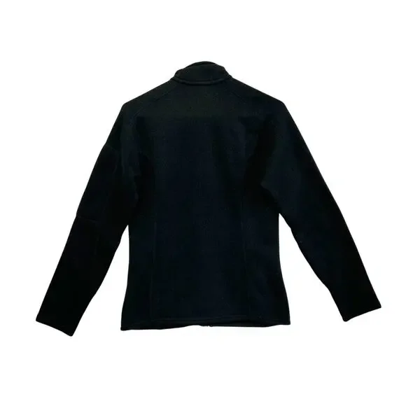 Patagonia Better Sweater Jacket Womens Sz S Black Full Zip Fleece Lined Travel - Picture 3 of 8